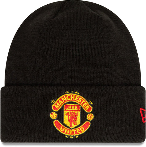 Manchester United FC New Era Core Cuff Black Beanie - lovemycap
