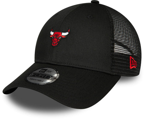 Chicago Bulls New Era 9Forty Home Field Black NBA Trucker Cap - lovemycap