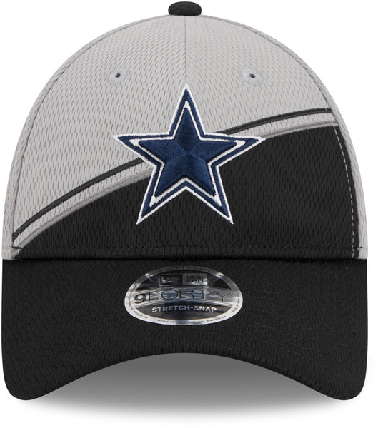 Dallas Cowboys NFL 2023 Sideline New Era 9Forty Stretch Snap Grey Team Cap