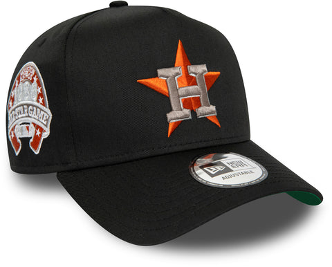 Houston Astros New Era E-Frame Vintage Patch Black Cap - lovemycap