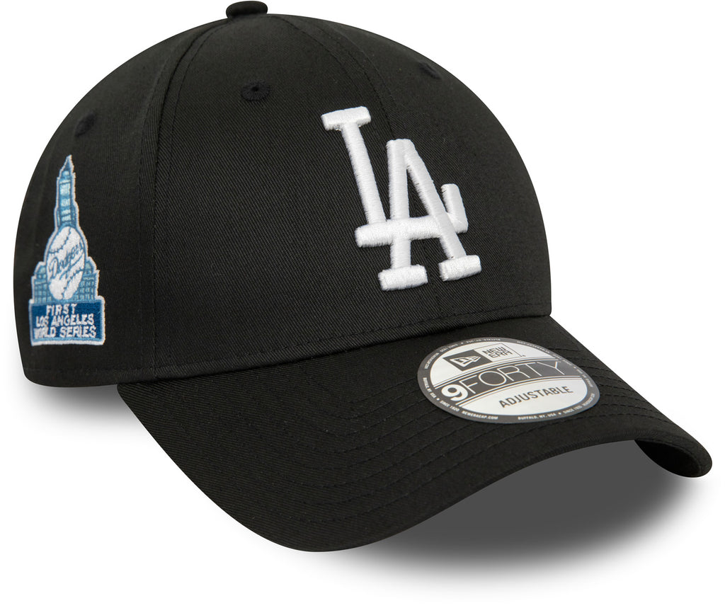 Los Angeles Dodgers New Era 9Forty Vintage Patch Black Baseball Cap - lovemycap