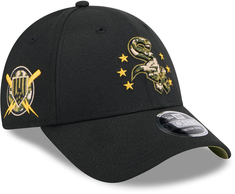 Chicago White Sox New Era 9Forty MLB 2024 Armed Forces Day Black Baseball Cap - pumpheadgear, baseball caps