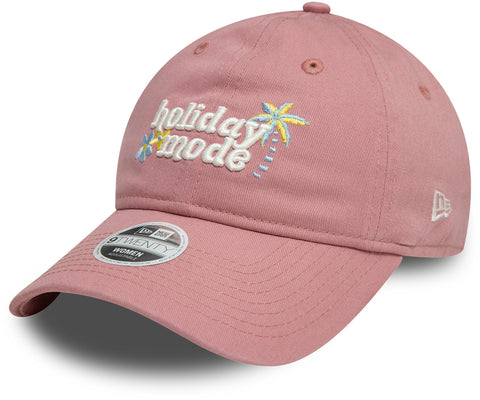 Womens New Era 9Twenty Holiday Mode Dusty Pink Cap - pumpheadgear, baseball caps