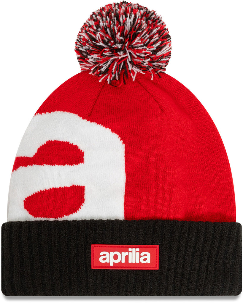 Aprilia Racing New Era Jaquard Cuff Knit Bobble Hat