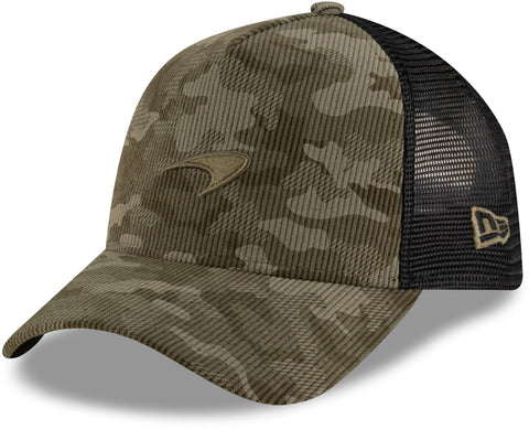 McLaren F1 New Era 9Forty Cord Camo E-Frame Trucker Cap