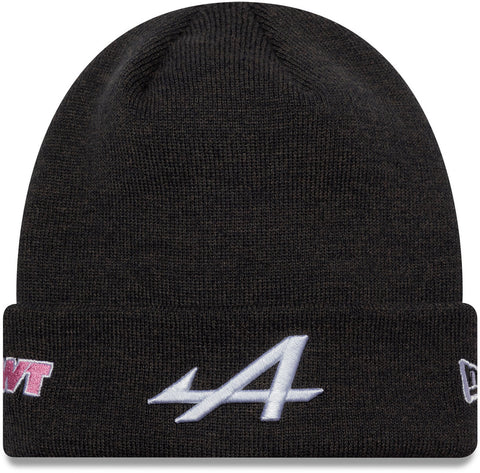 Alpine F1 New Era Polyana Cuff Knit Black Beanie