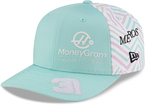 Haas F1 New Era 9Seventy Miami GP Esteban Ocon Stretch Snapback Cap