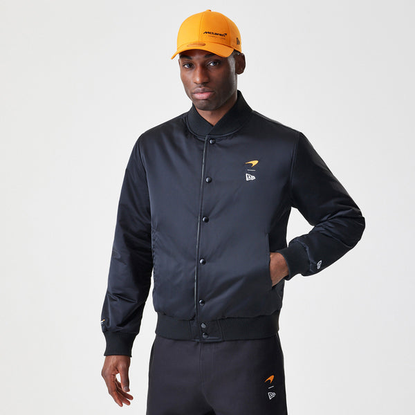 f1 mclaren gear McLaren Racing F1 Reversible Bomber Jacket Adults - Black