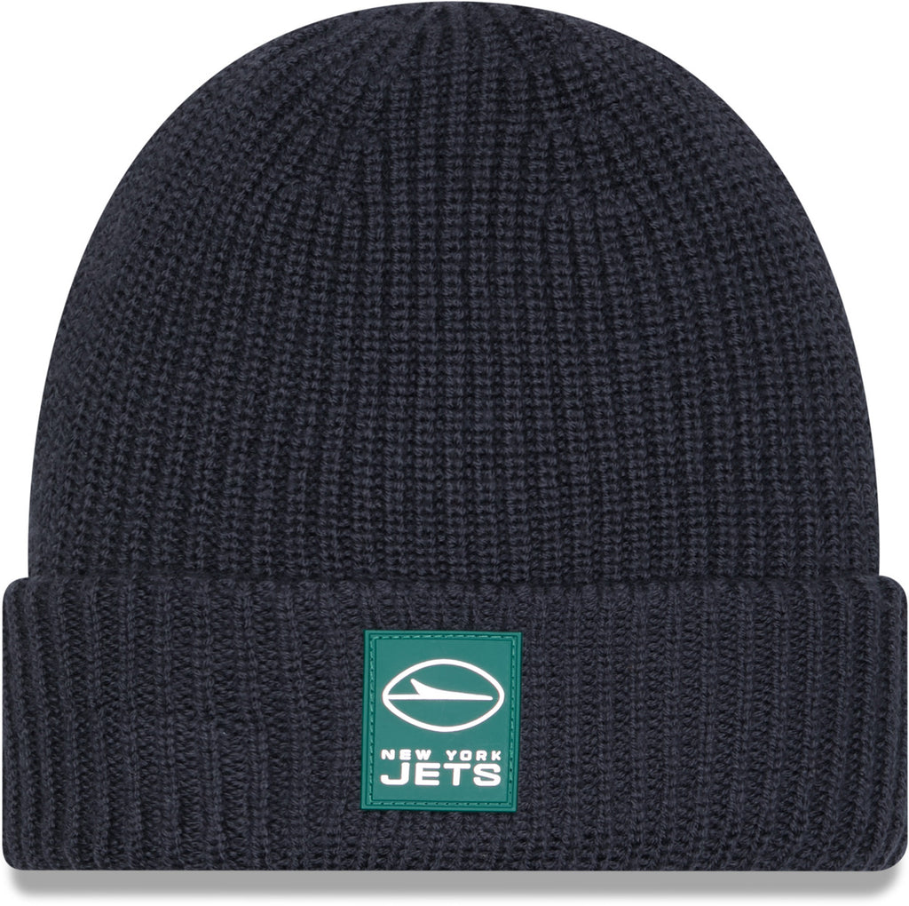 New York Jets New Era NFL 2025 Sideline Cold Weather Cuff Knit Beanie