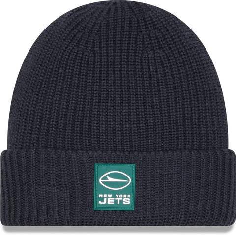 New York Jets New Era NFL 2025 Sideline Cold Weather Cuff Knit Beanie