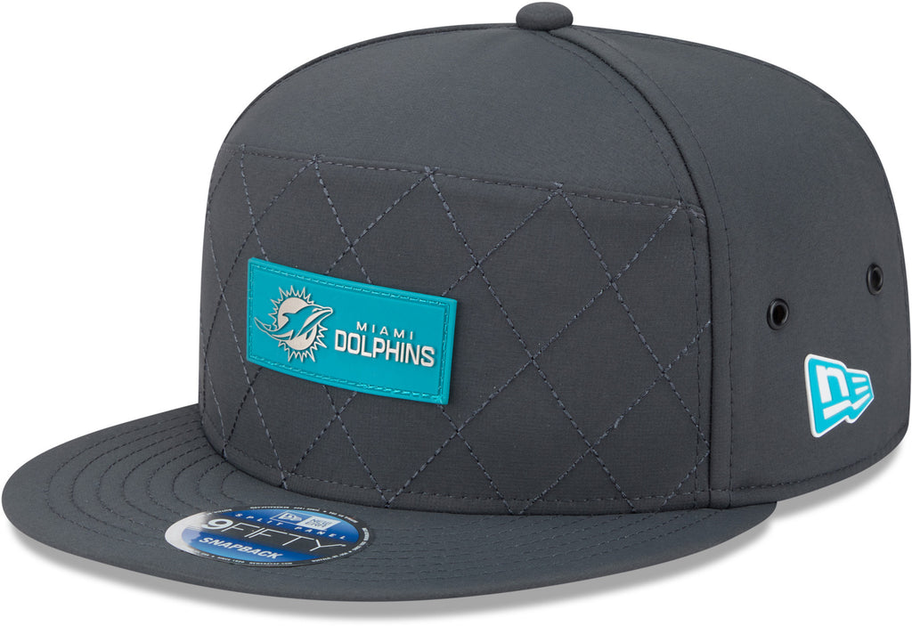 Miami Dolphins New Era 9Fifty SP NFL Sideline 2025 Cold Weather Snapback Cap