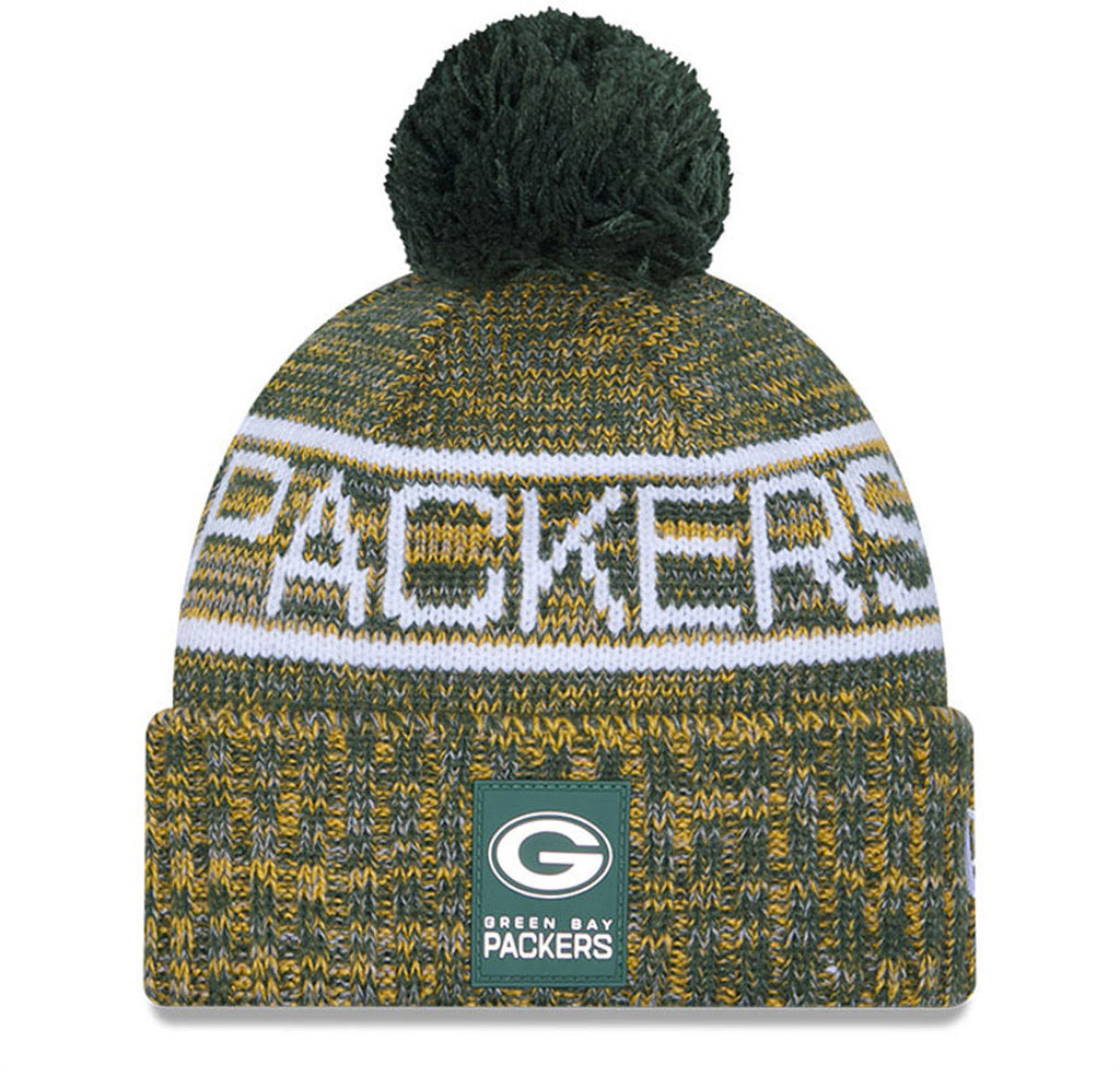 Green Bay Packers New Era NFL 2025 Sideline Cold Weather Sport Knit Bobble Hat
