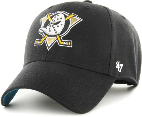 Anaheim Ducks 47 Brand MVP Black Ballpark NHL Team Snapback Cap - lovemycap