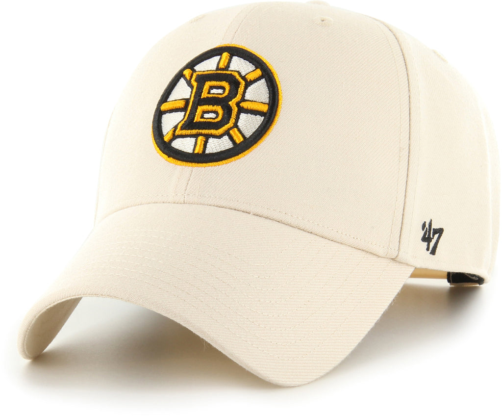 Boston Bruins 47 Brand MVP Natural NHL Team Snapback Cap - lovemycap