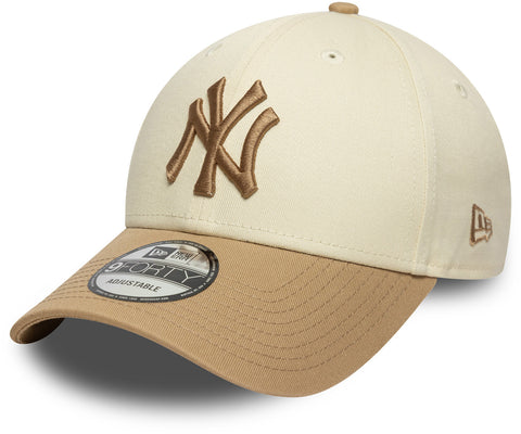 New york yankees new era beige and brown baseball cap