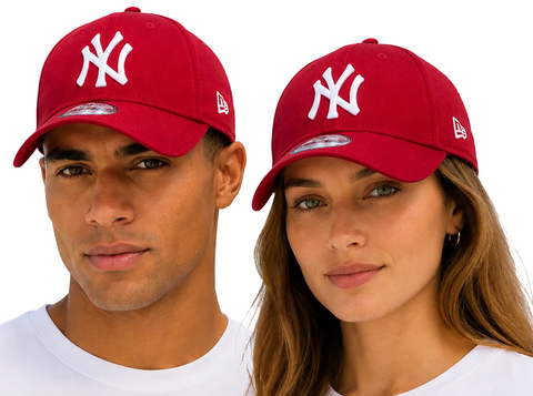 New York Yankees Red Baseball Cap New Era 9Forty League Basic Cap