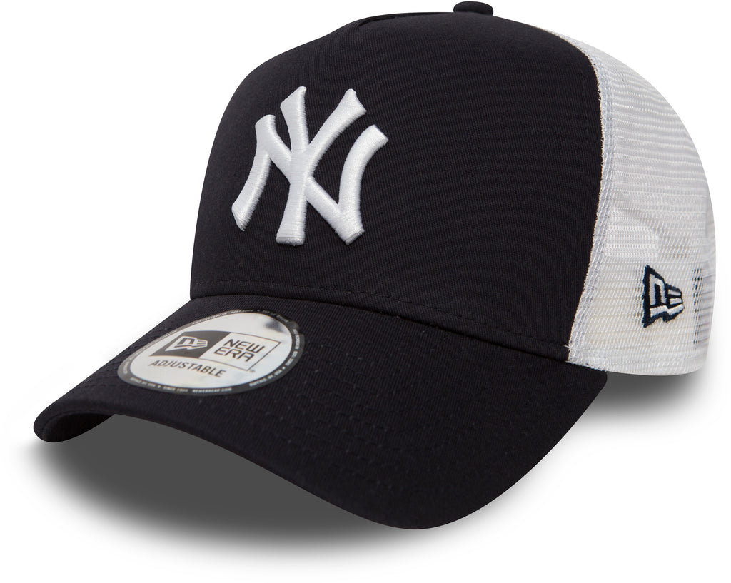 NY Yankees New Era Navy Clean Trucker Cap - pumpheadgear, baseball caps