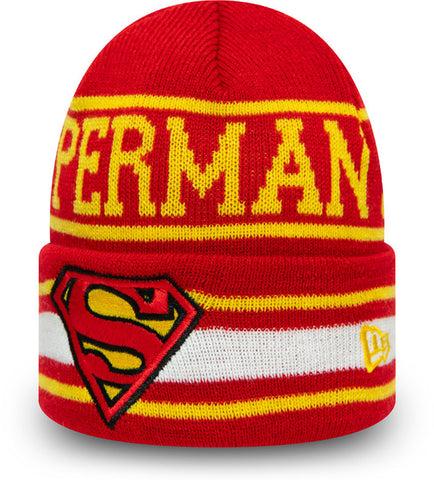 Superman New Era Kids DC Comics Character Knit Beanie - lovemycap