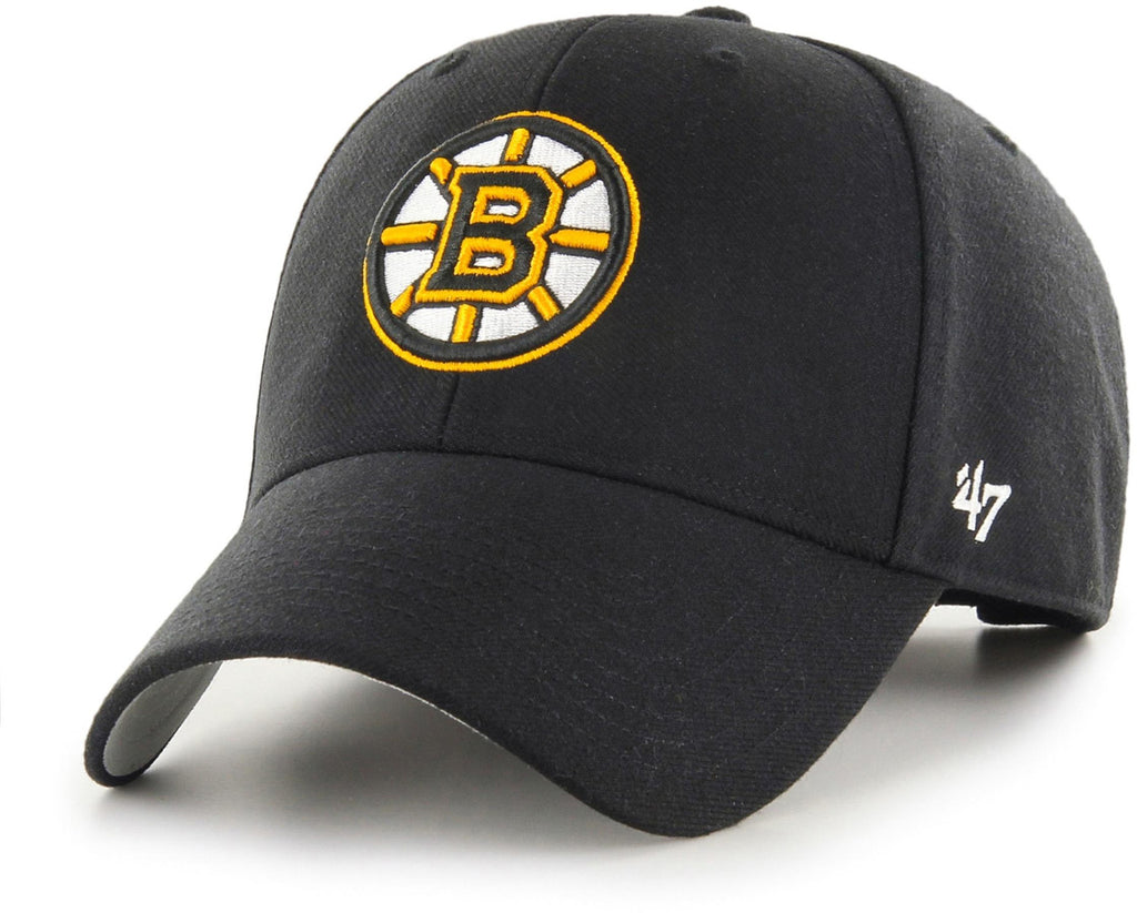 Boston Bruins 47 Brand MVP Adjustable Black NHL Cap - lovemycap