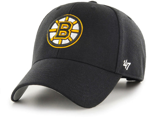 Boston Bruins 47 Brand MVP Adjustable Black NHL Cap - lovemycap