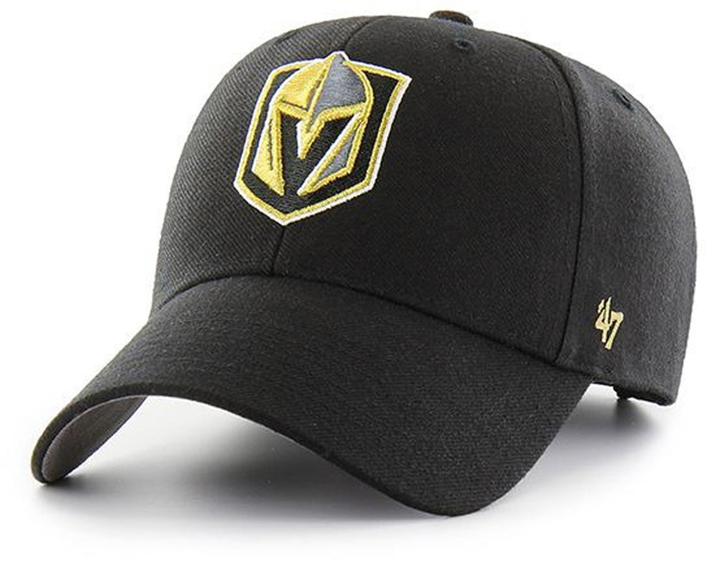 Vegas Golden Knights 47 Brand MVP Adjustable Black NHL Cap - lovemycap