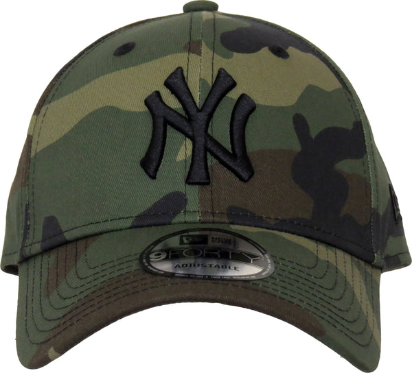 New York Yankees Kids New Era 9Forty League Essential Camo Baseball Ca