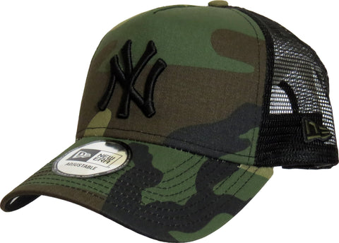 New York Yankees New Era Woodland Camo Clean Trucker Cap - pumpheadgear, baseball caps