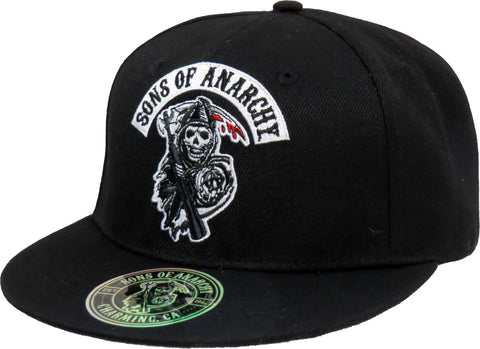 Sons Of Anarchy Death Reaper Black Snapback Cap - pumpheadgear, baseball caps