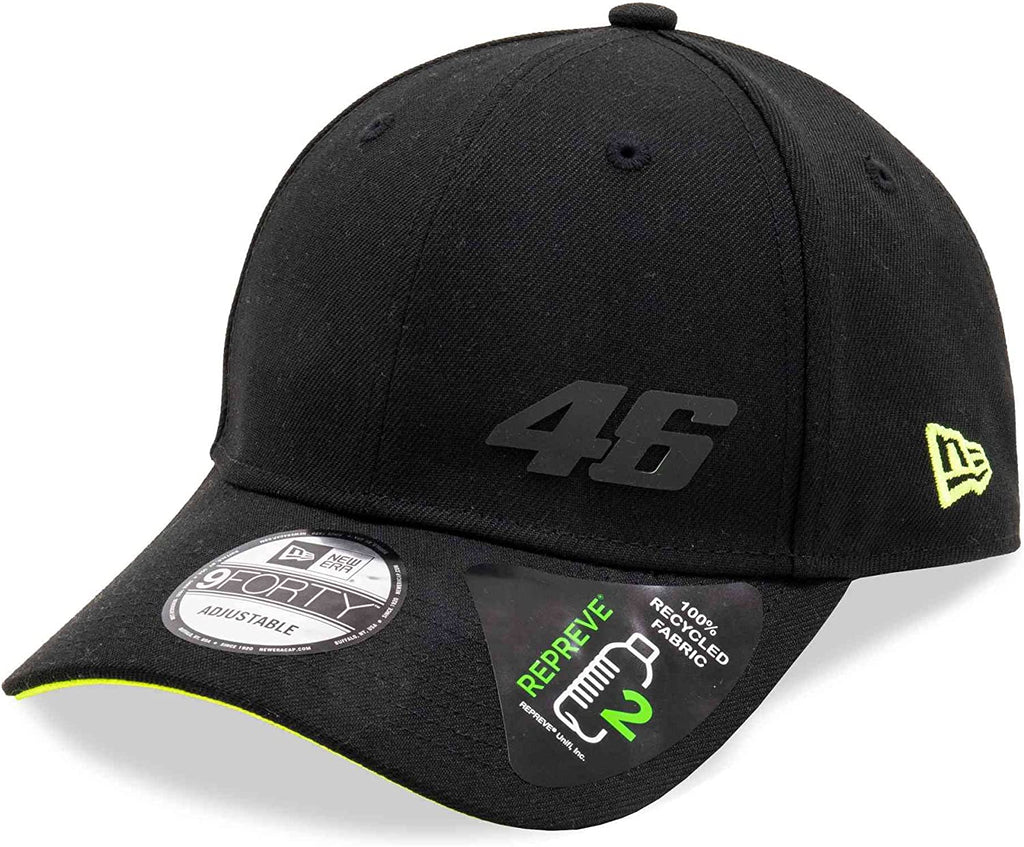 VR46 New Era 9Forty Repreve Black Cap - lovemycap