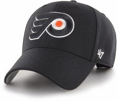 Philadelphia Flyers 47 Brand MVP Black NHL Team Cap