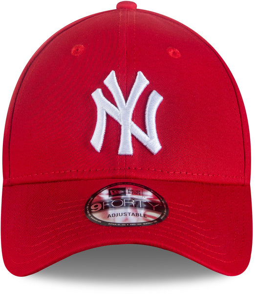 New York Yankees New Era 9Forty League Basic Scarlet Baseball Cap - lovemycap