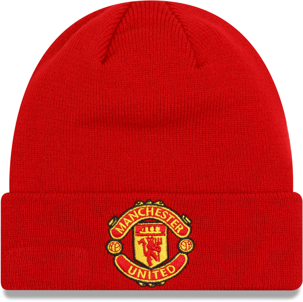 Manchester United FC New Era Core Cuff Scarlet Beanie - lovemycap