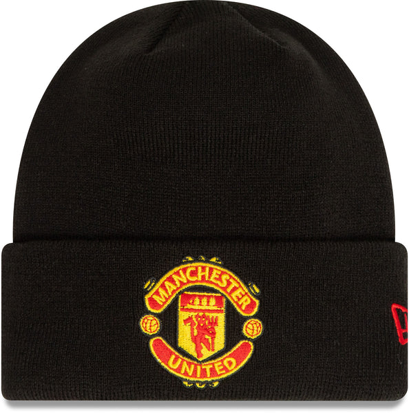 Manchester United FC New Era Core Cuff Black Beanie - lovemycap