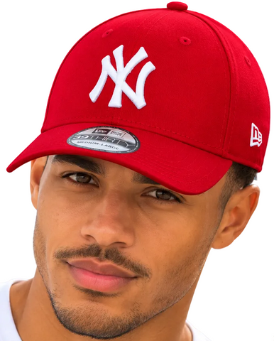 New York Yankees New Era 39Thirty League Basic Red Stretch Baseball Cap