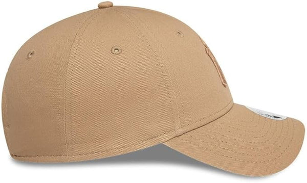 Womens New York Yankees New Era 9Forty Essential Camel Baseball Cap - pumpheadgear, baseball caps