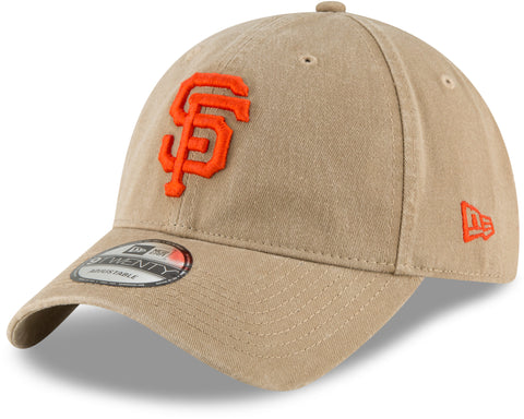 San Francisco Giants New Era 9Twenty MLB Core Classic Khaki Baseball Cap - lovemycap