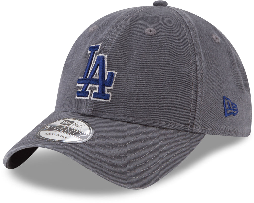 Los Angeles Dodgers New Era 9Twenty MLB Core Classic Graphite Baseball Cap - lovemycap