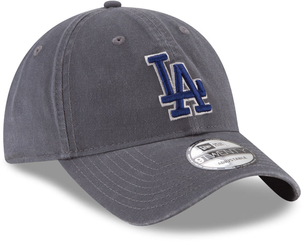 Los Angeles Dodgers New Era 9Twenty MLB Core Classic Graphite Baseball Cap - lovemycap