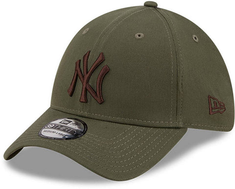 New York Yankees New Era 39Thirty League Essential Olive Stretch Fit Baseball Cap - lovemycap