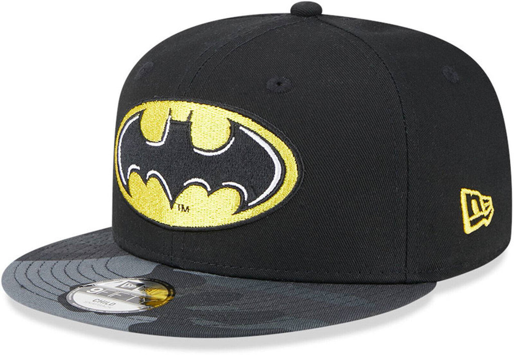 Batman New Era 9Fifty Kids DC Comics Character Black Snapback Cap - lovemycap