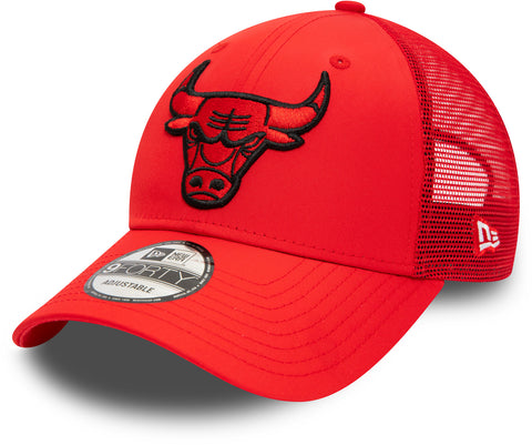 Chicago Bulls New Era 9Forty Home Field Red Trucker Cap - lovemycap