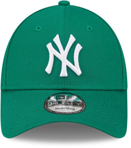 Womens New York Yankees New Era 9Forty Essential Kelly Green Baseball Cap - pumpheadgear, baseball caps