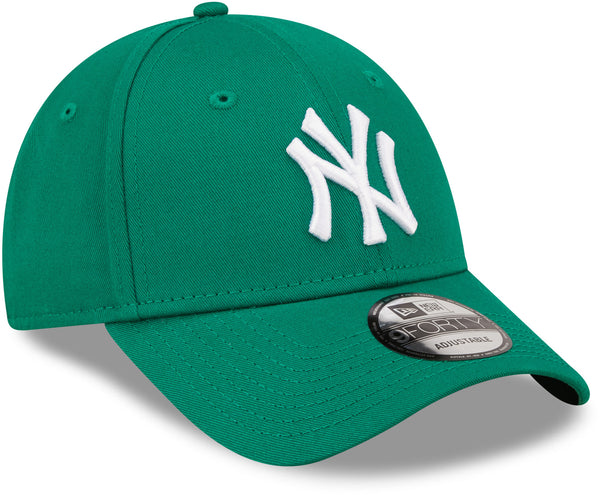 Womens New York Yankees New Era 9Forty Essential Kelly Green Baseball Cap - pumpheadgear, baseball caps