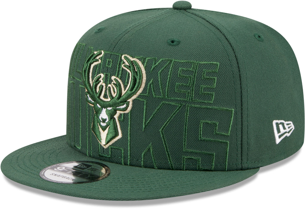 Milwaukee Bucks New Era 9Fifty NBA 2023 Draft Snapback Cap - lovemycap