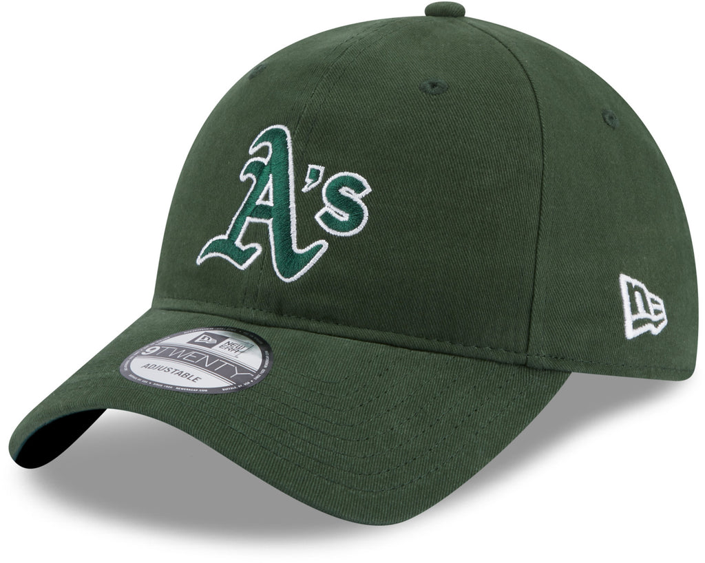 Oakland Athletics New Era 9Twenty Team Script Dark Green Baseball Cap - lovemycap