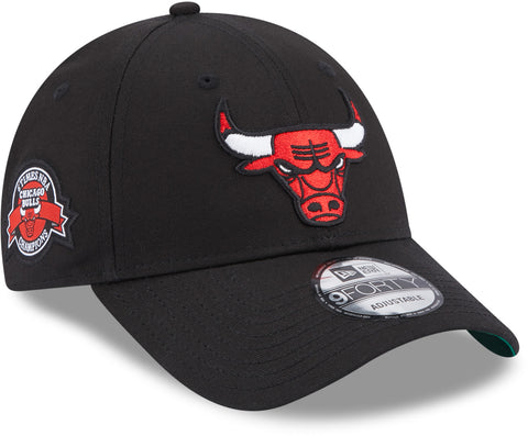 Chicago Bulls New Era 9Forty NBA Team Side Patch Cap - lovemycap