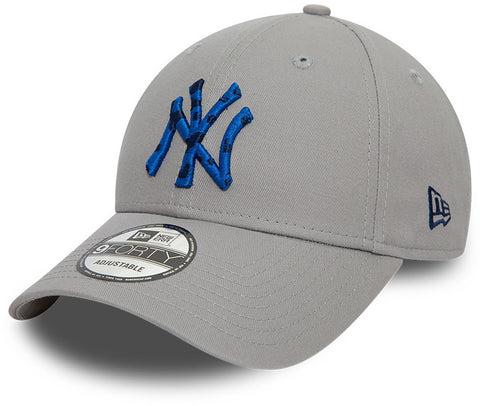 New York Yankees New Era 9Forty Seasonal Infill Grey Baseball Cap - lovemycap