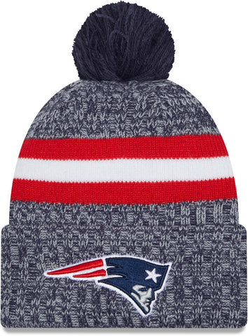 New England Patriots New Era NFL 2023 Sideline Sport Knit Bobble Hat - lovemycap