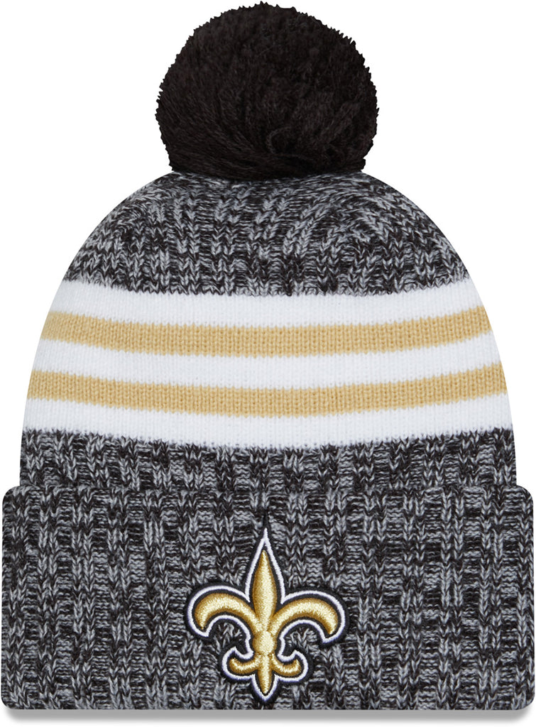 New Orleans Saints New Era NFL 2023 Sideline Sport Knit Bobble Hat - lovemycap