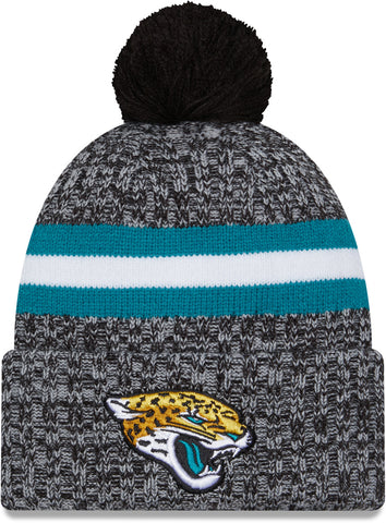 Jacksonville Jaguars New Era NFL 2023 Sideline Sport Knit Bobble Hat - lovemycap